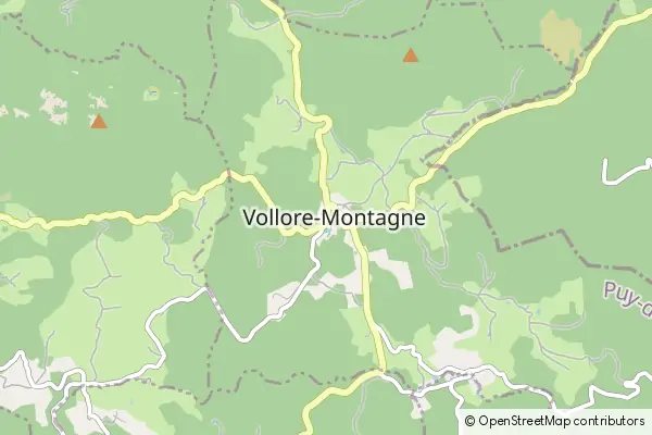 Karte Vollore-Montagne