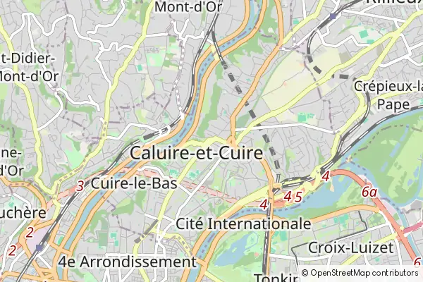 Karte Caluire et Cuire