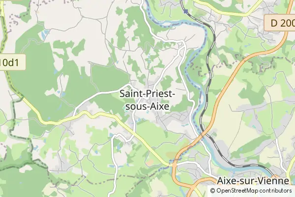 Karte Saint-Priest-sous-Aixe