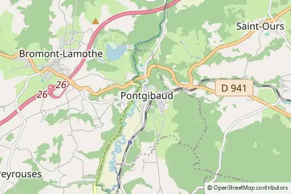 Karte Pontgibaud