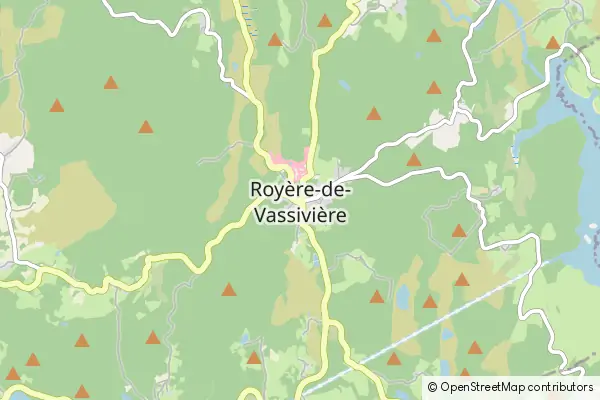 Karte Royère-de-Vassivière