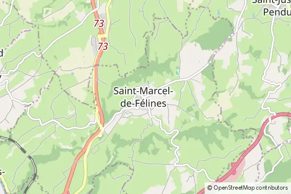 Karte Saint-Marcel-de-Félines