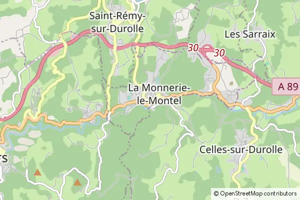 Karte La Monnerie-le-Montel