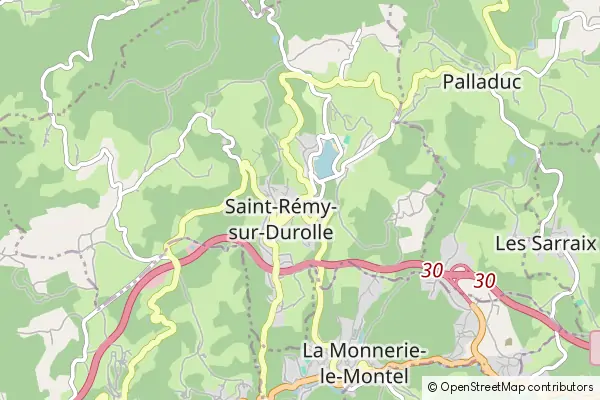 Karte Saint-Rémy-sur-Durolle