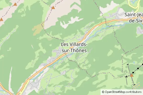 Karte Les Villards-sur-Thônes