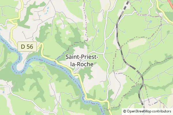 Karte Saint-Priest-la-Roche