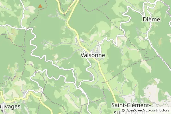 Karte Valsonne