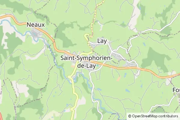 Karte Saint-Symphorien-de-Lay