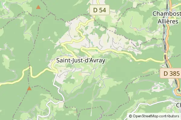 Karte Saint-Just-d'Avray