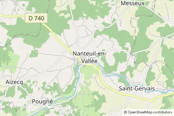 Karte Nanteuil En Vallee