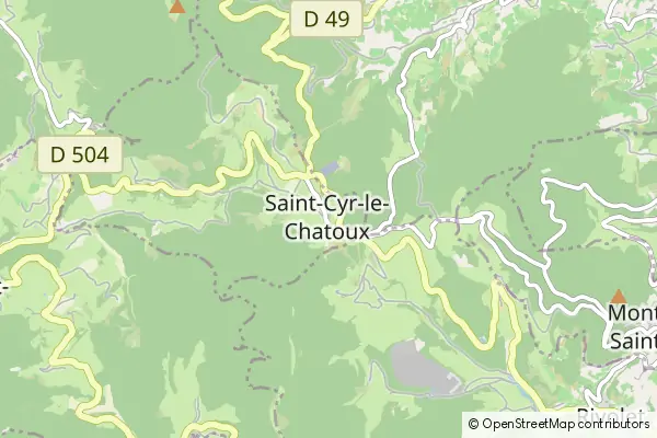 Karte Saint Cyr-Le-Chatoux