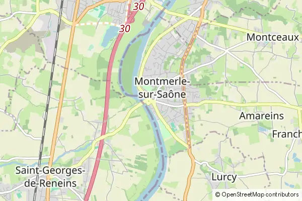 Karte Montmerle-sur-Saône