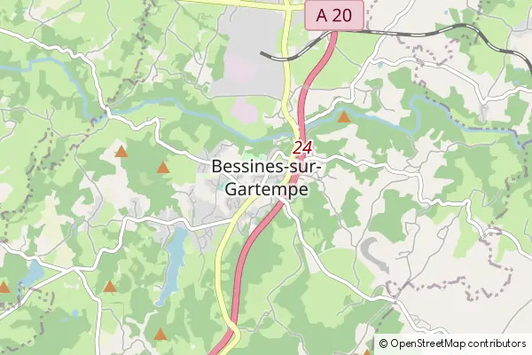 Karte Bessines-sur-Gartempe