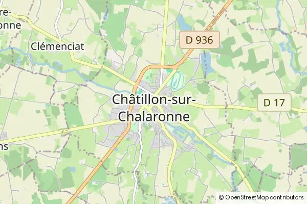 Karte Châtillon-sur-Chalaronne