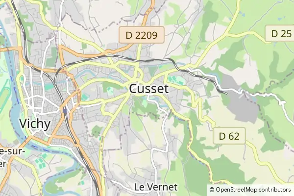 Karte Cusset