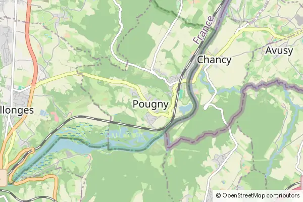 Karte Pougny