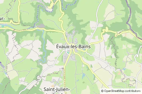 Karte Évaux-les-Bains