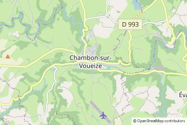 Karte Chambon-sur-Voueize