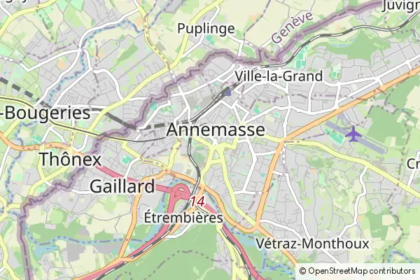 Karte Annemasse