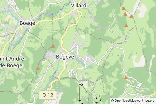 Karte Bogève