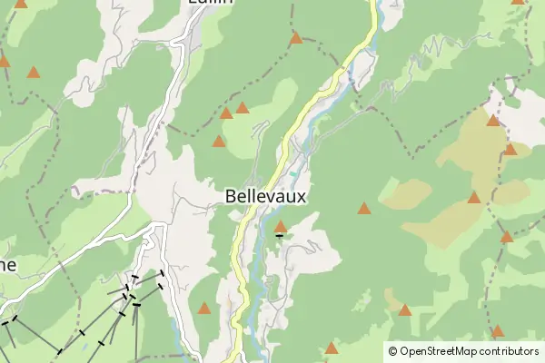 Karte Bellevaux