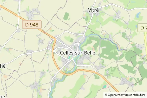 Karte Celles-sur-Belle