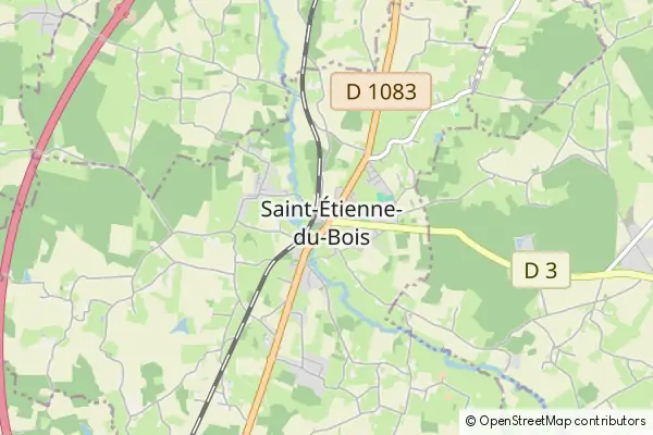 Karte Saint-Étienne-du-Bois