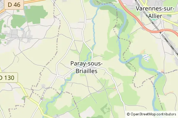 Karte Paray-sous-Briailles