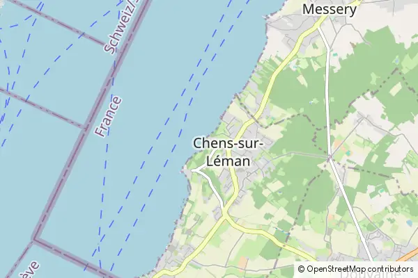 Karte Chens-sur-Léman