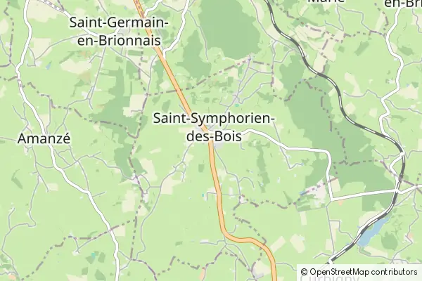 Karte Saint-Symphorien-des-Bois