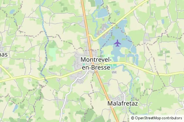 Karte Montrevel-en-Bresse