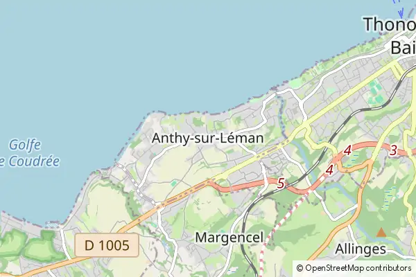 Karte Anthy-sur-Léman