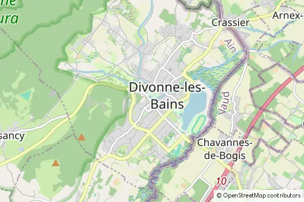 Karte Divonne-les-Bains