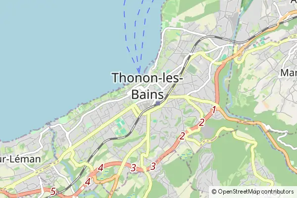 Karte Thonon-les-Bains