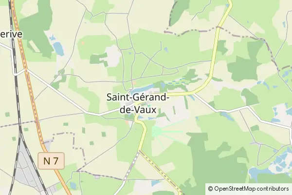 Karte Saint-Gérand-de-Vaux