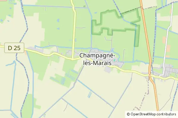 Karte Champagné-les-Marais