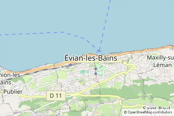 Karte Évian-les-Bains