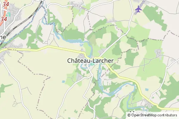 Karte Château-Larcher