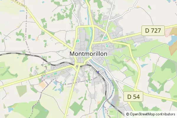 Karte Montmorillon