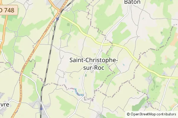 Karte Saint-Christophe-sur-Roc