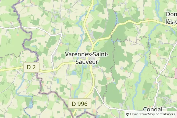 Karte Varennes-Saint-Sauveur