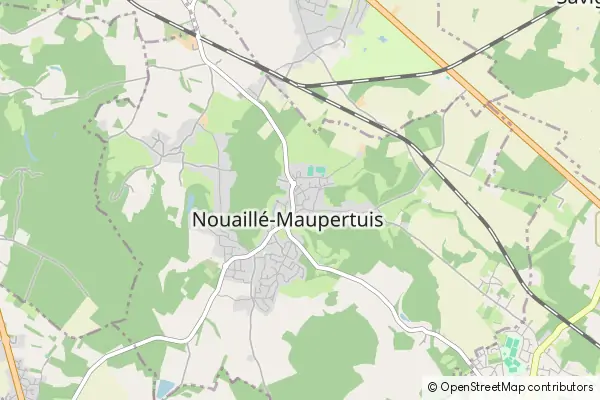 Karte Nouaillé-Maupertuis