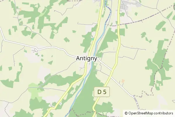 Karte Antigny