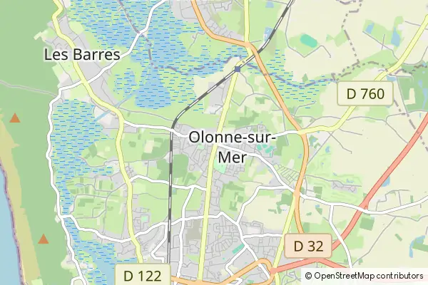 Karte Olonne-sur-Mer