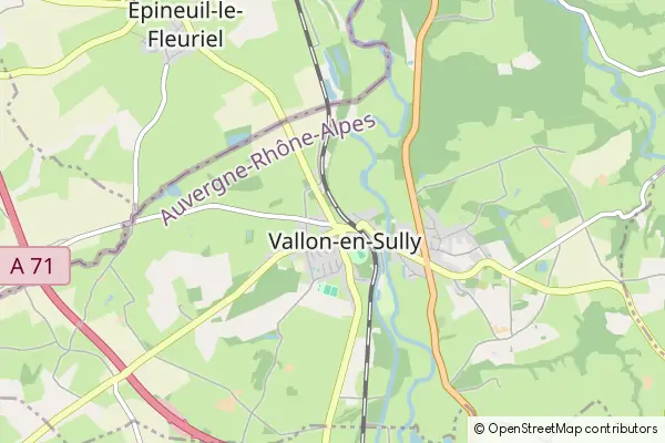 Karte Vallon-en-Sully