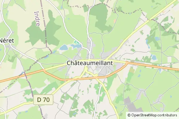 Karte Châteaumeillant