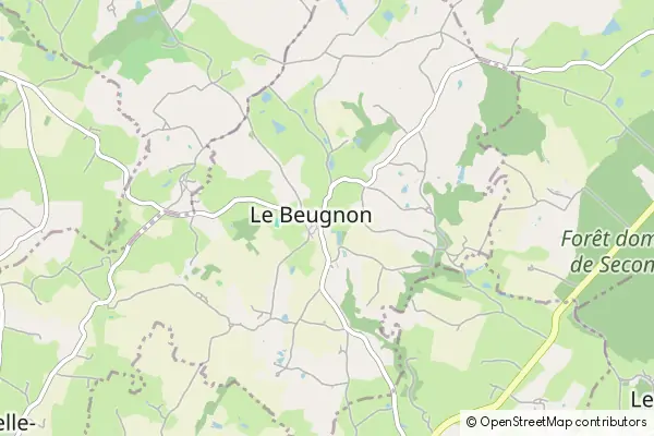 Karte Le Beugnon