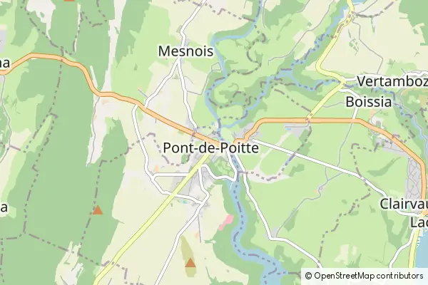 Karte Pont-de-Poitte