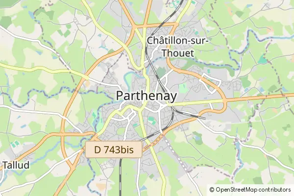 Karte Parthenay