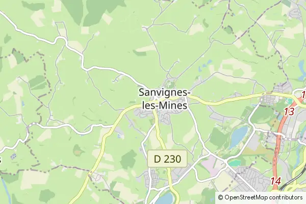 Karte Sanvignes-les-Mines